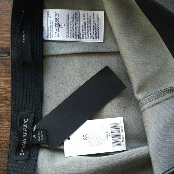 NWT Banana Republic Brown Vegan Leather Devon Pants - Women's 8 - Picture 5 of 8